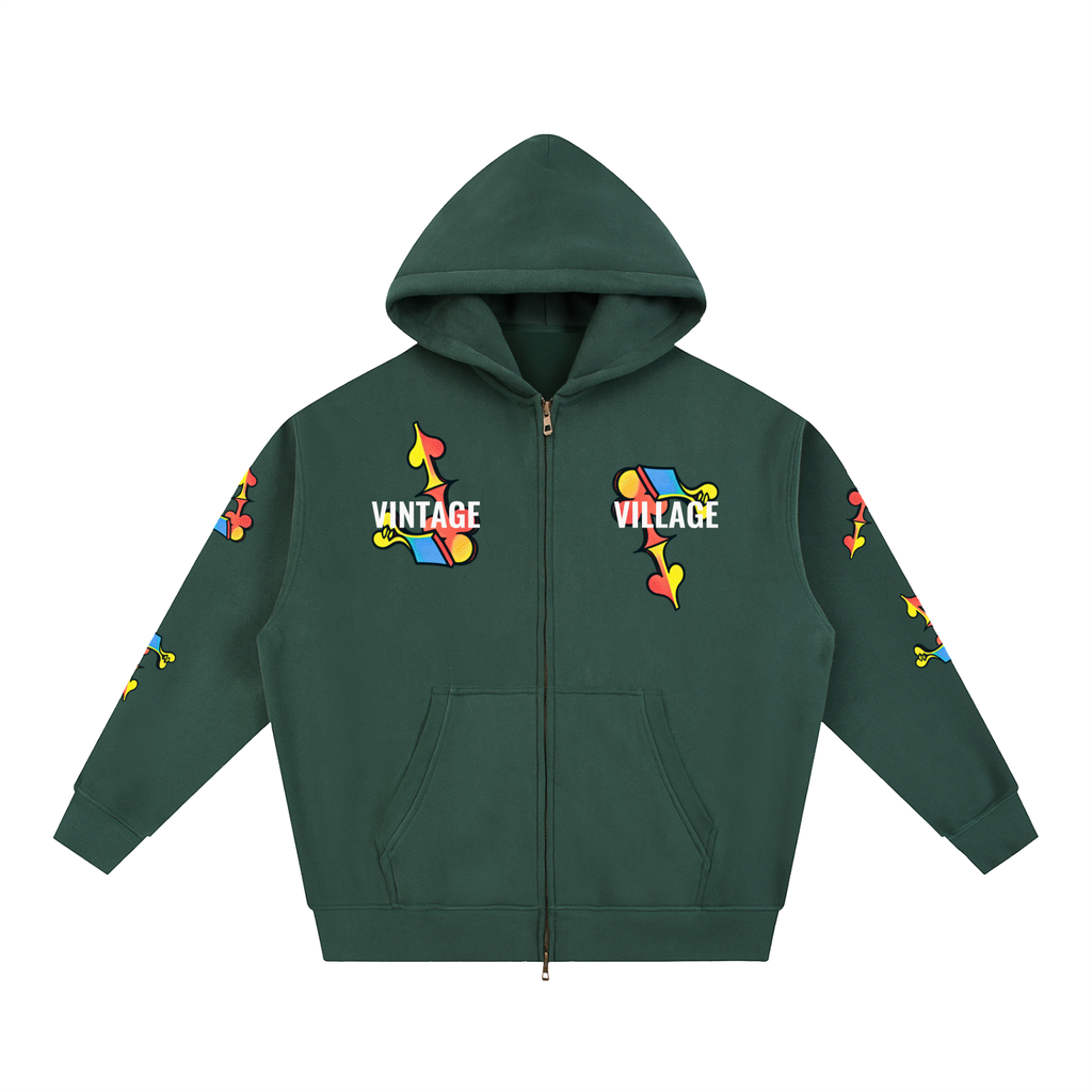 "VINTAGE VILLAGE" H00DIE